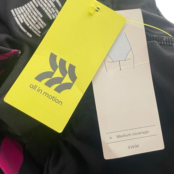 All In Motion Womens Size Small Zip-Front One Piece Swimsuit Racerback Laser Cut - Picture 13 of 13